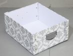 Zeller Aufbewahrungsbox vintage 19,2 l - 33,0 x 40,0 x 17,0 cm weiß, vintage