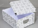 Zeller Aufbewahrungsbox vintage 19,2 l - 33,0 x 40,0 x 17,0 cm weiß, vintage