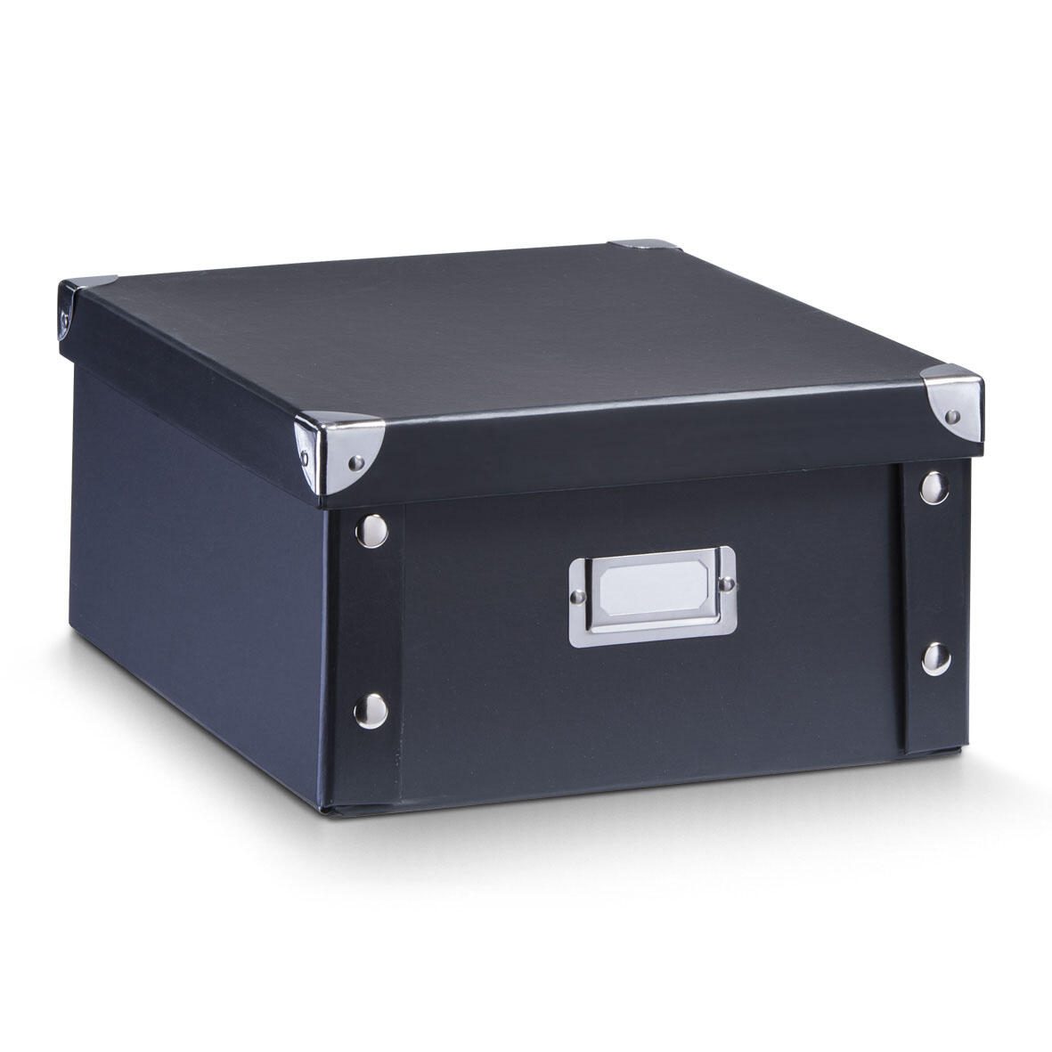 Zeller Aufbewahrungsbox 9,6 l - 26,0 x 31,0 x 14,0 cm schwarz