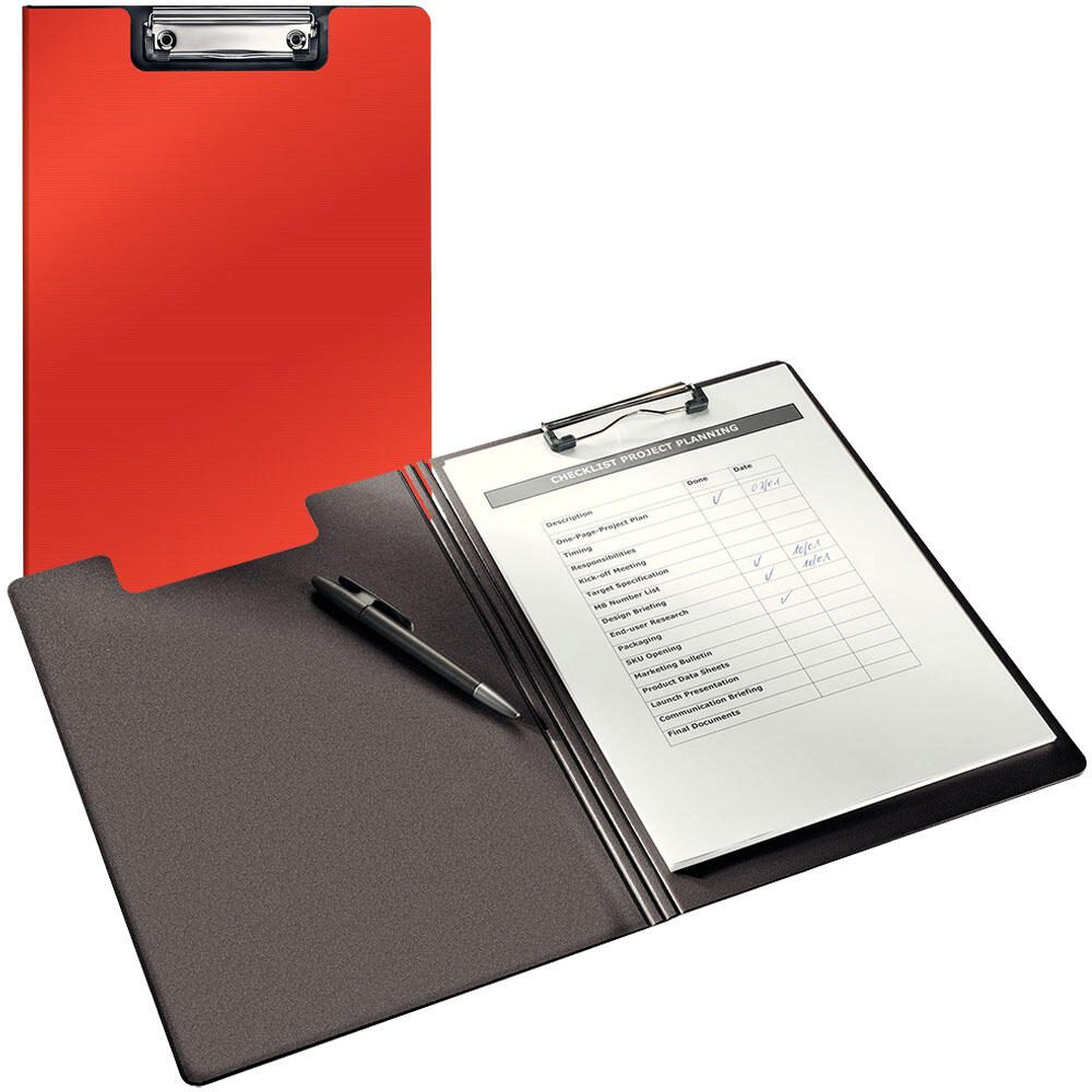 LEITZ Klemmbrettmappe DIN A4 hellrot