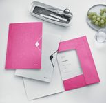 LEITZ Eckspanner WOW DIN A4 pink