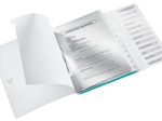 LEITZ Ordnungsmappe DIN A4 12-Fach  eisblau