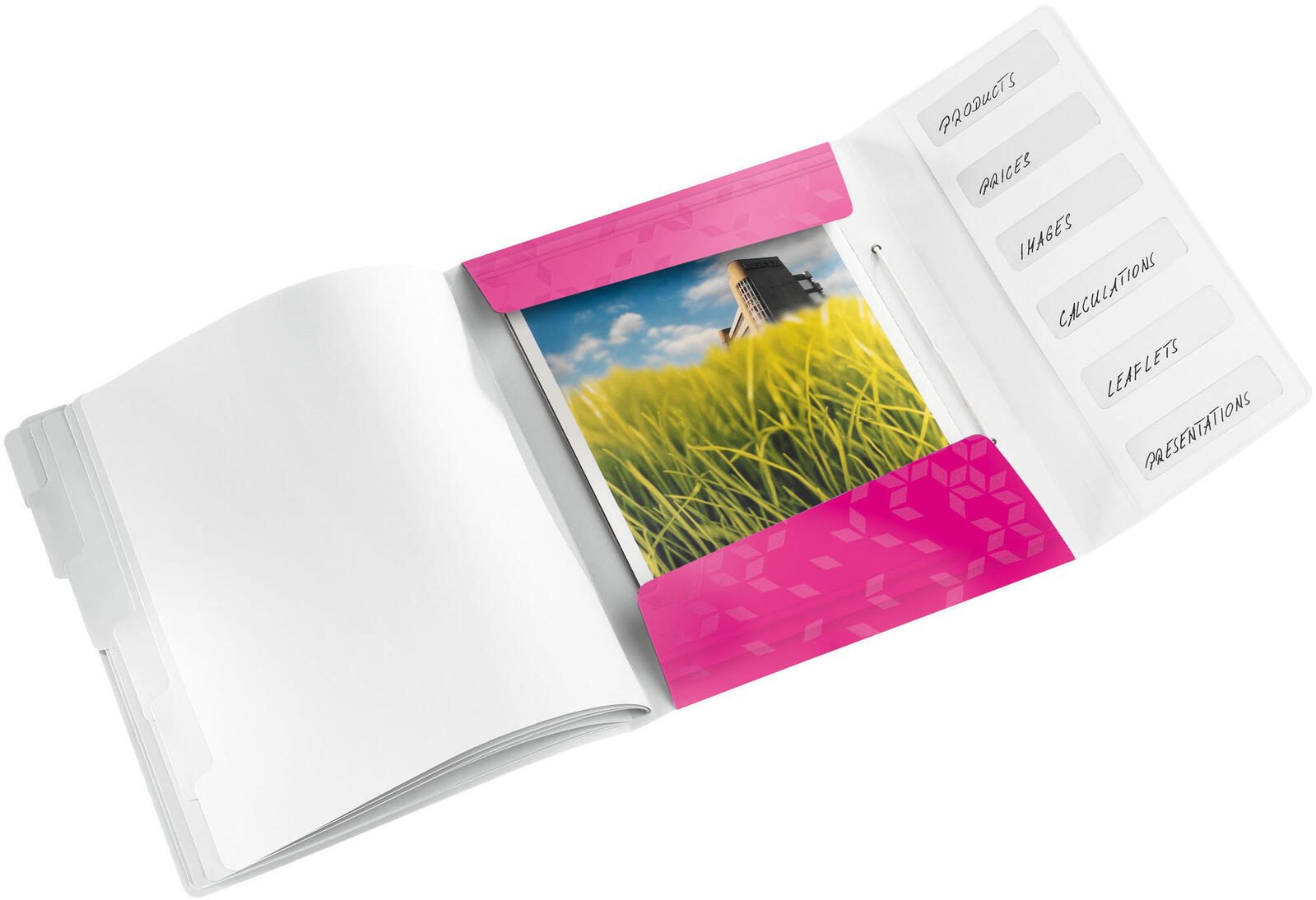 LEITZ Ordnungsmappe DIN A4 6-Fach  pink