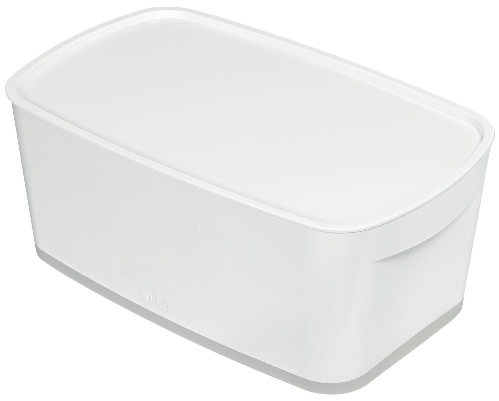 LEITZ Aufbewahrungsbox 5,0 l - 31,8 x 19,1 x 12,8 cm perlweiß/grau