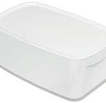 LEITZ Aufbewahrungsbox 5,0 l - 31,8 x 19,1 x 12,8 cm perlweiß/grau