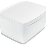 LEITZ Aufbewahrungsbox 18,0 l - 38,5 x 31,8 x 19,8 cm perlweiß/grau