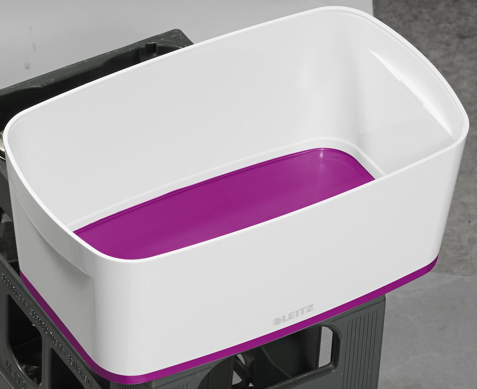 LEITZ Aufbewahrungsbox 5,0 l - 31,8 x 19,1 x 12,8 cm perlweiß/pink