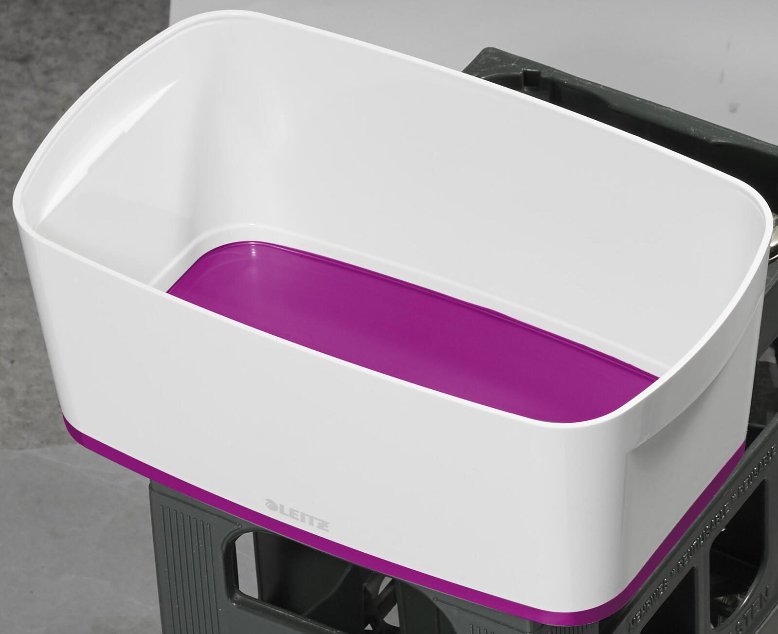 LEITZ Aufbewahrungsbox 5,0 l - 31,8 x 19,1 x 12,8 cm perlweiß/pink