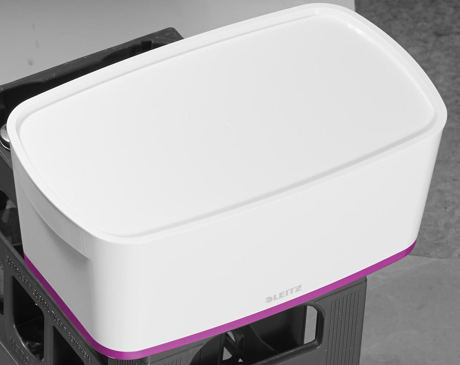 LEITZ Aufbewahrungsbox 5,0 l - 31,8 x 19,1 x 12,8 cm perlweiß/pink