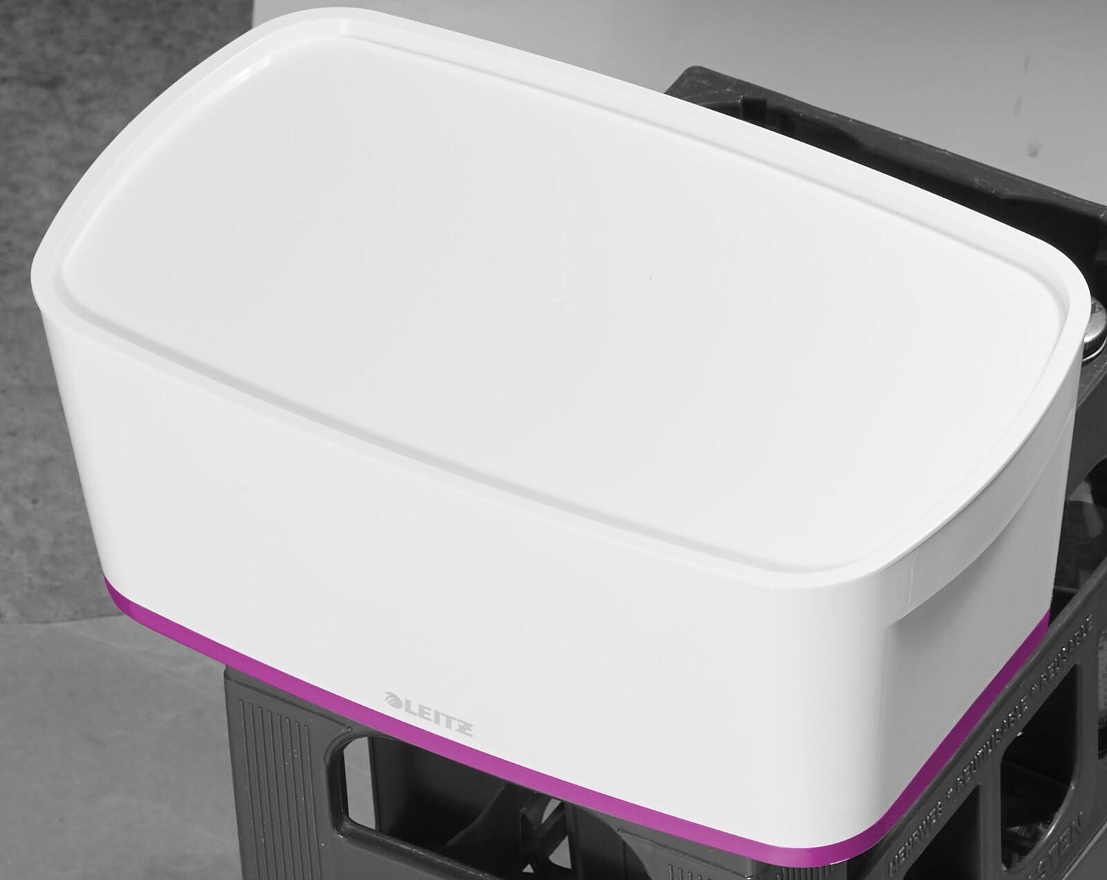 LEITZ Aufbewahrungsbox 5,0 l - 31,8 x 19,1 x 12,8 cm perlweiß/pink