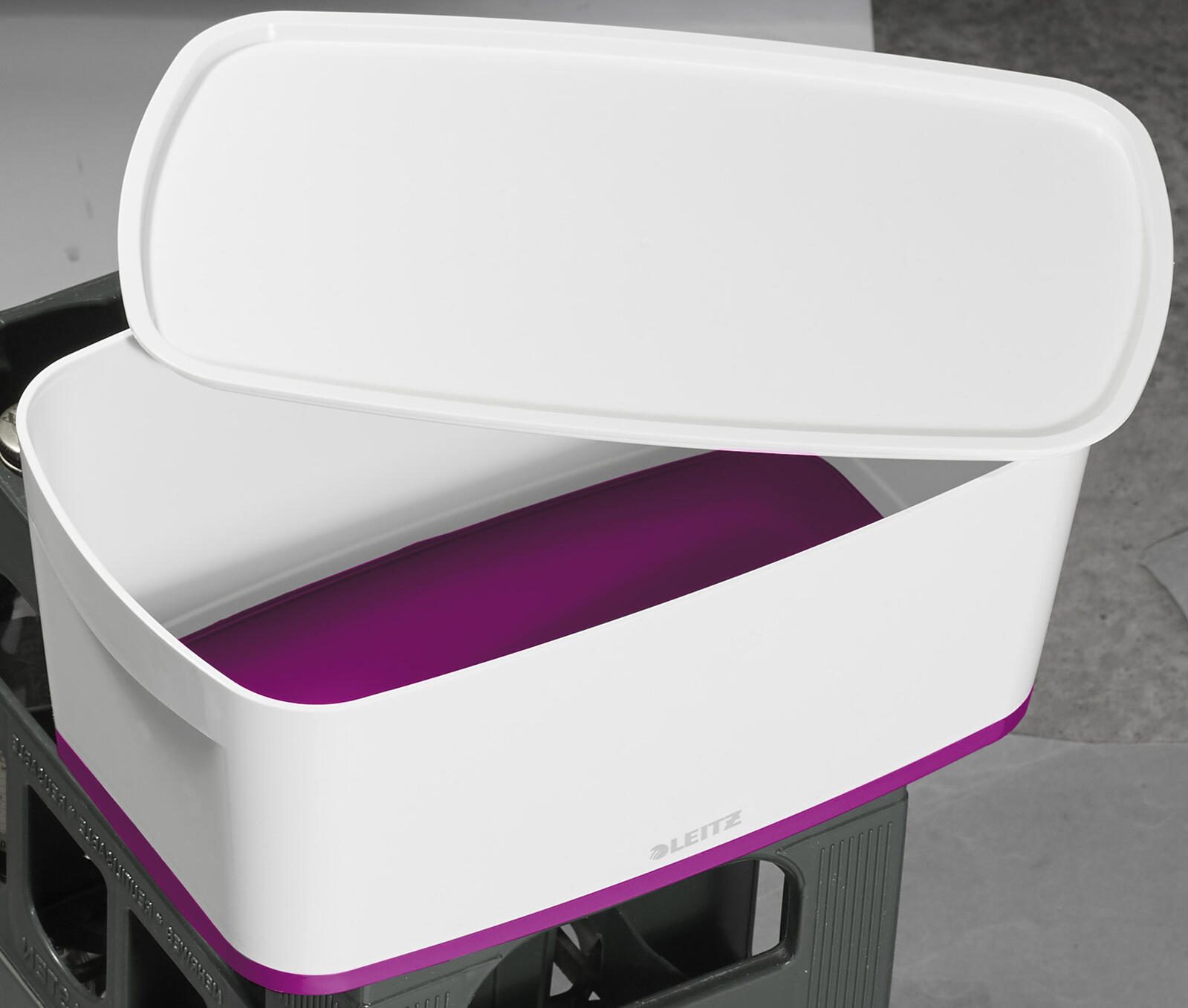 LEITZ Aufbewahrungsbox 5,0 l - 31,8 x 19,1 x 12,8 cm perlweiß/pink