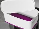 LEITZ Aufbewahrungsbox 5,0 l - 31,8 x 19,1 x 12,8 cm perlweiß/pink