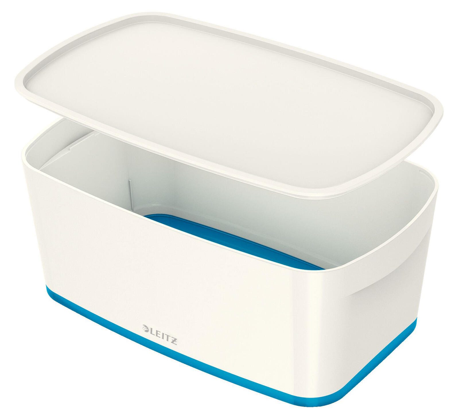 LEITZ Aufbewahrungsbox 5,0 l - 31,8 x 19,1 x 12,8 cm perlweiß/blau