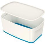 LEITZ Aufbewahrungsbox 5,0 l - 31,8 x 19,1 x 12,8 cm perlweiß/blau