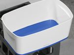 LEITZ Aufbewahrungsbox 5,0 l - 31,8 x 19,1 x 12,8 cm perlweiß/blau
