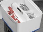 LEITZ Aufbewahrungsbox 18,0 l - 38,5 x 31,8 x 19,8 cm perlweiß/blau