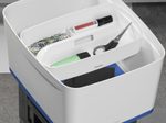 LEITZ Aufbewahrungsbox 18,0 l - 38,5 x 31,8 x 19,8 cm perlweiß/blau