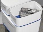 LEITZ Aufbewahrungsbox 18,0 l - 38,5 x 31,8 x 19,8 cm perlweiß/blau