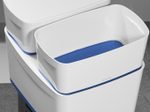 LEITZ Aufbewahrungsbox 18,0 l - 38,5 x 31,8 x 19,8 cm perlweiß/blau