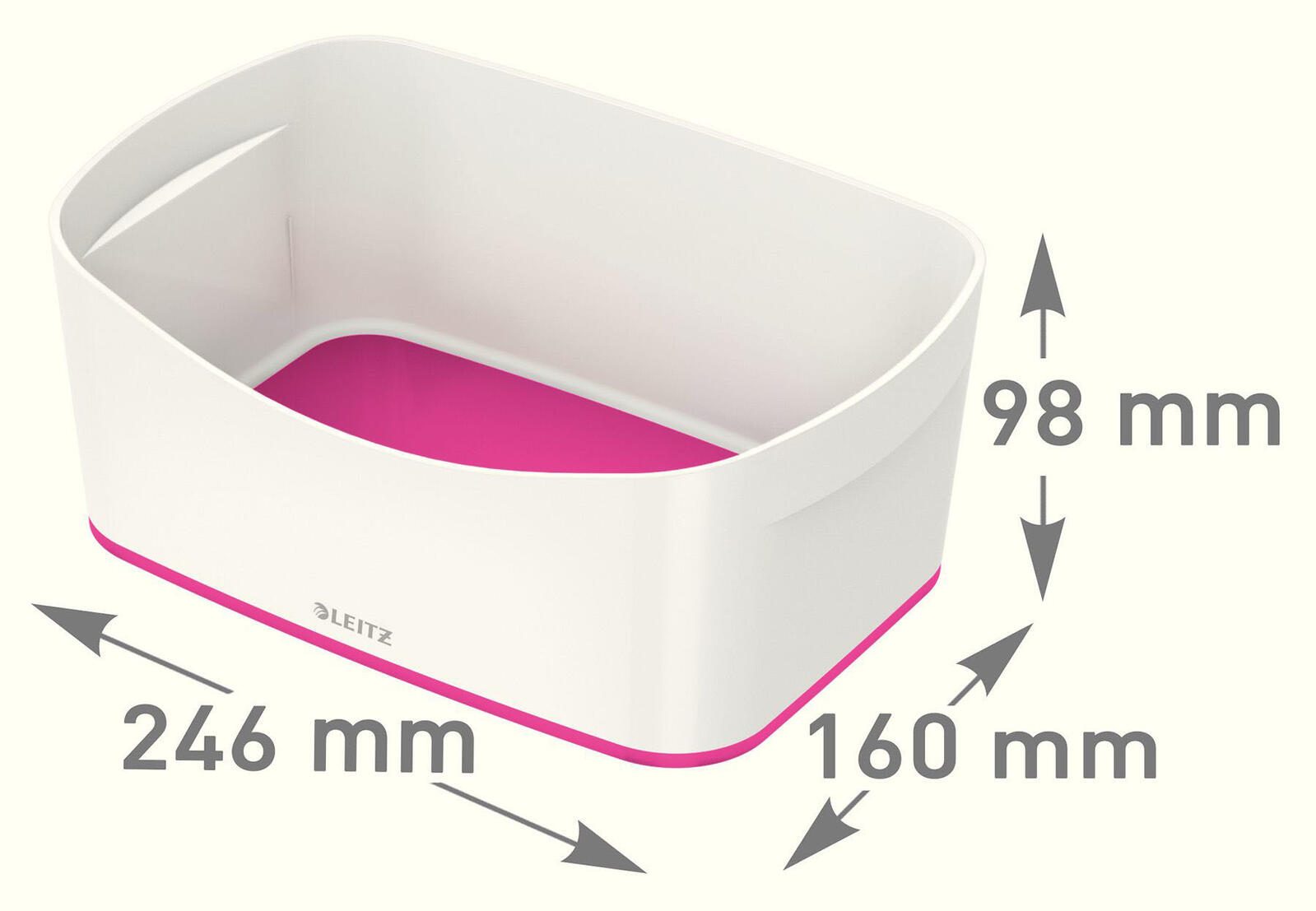 LEITZ Aufbewahrungsbox 3,0 l - 24,6 x 16,0 x 9,8 cm perlweiß/pink