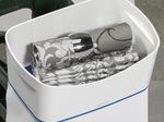 LEITZ Aufbewahrungsbox 3,0 l - 24,6 x 16,0 x 9,8 cm perlweiß/blau