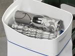LEITZ Aufbewahrungsbox 3,0 l - 24,6 x 16,0 x 9,8 cm perlweiß/blau