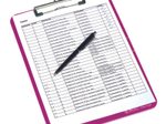 herlitz Klemmbrett DIN A4 opak beere