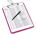 herlitz Klemmbrett DIN A4 opak beere