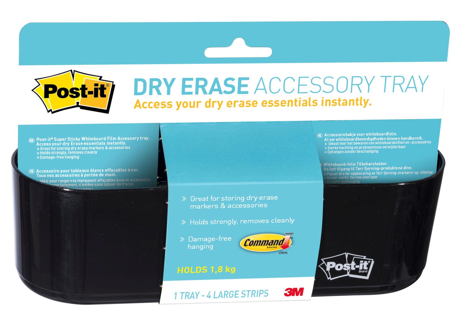 Post-it® Stiftehalter 21,4 x 6,5 x 8,0 cm schwarz