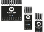 MOLOTOW Blackliner Fineliner-Set 0.05 + 0.1 + 0.2 + 0.4 mm Schwarz
