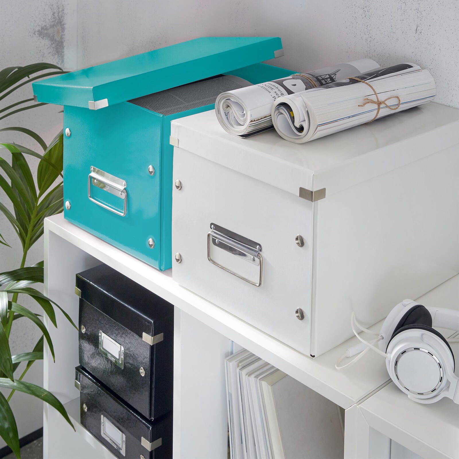 LEITZ Aufbewahrungsbox Click&Store 30,0 l - 32,0 x 36,0 x 31,0 cm eisblau