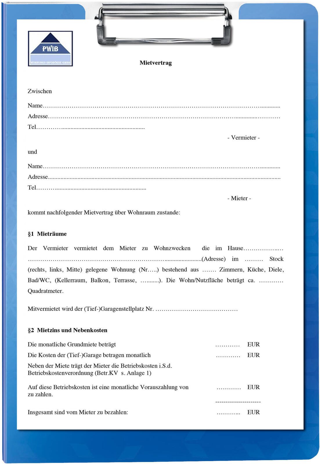 LEITZ Klemmbrettmappe DIN A4 blau