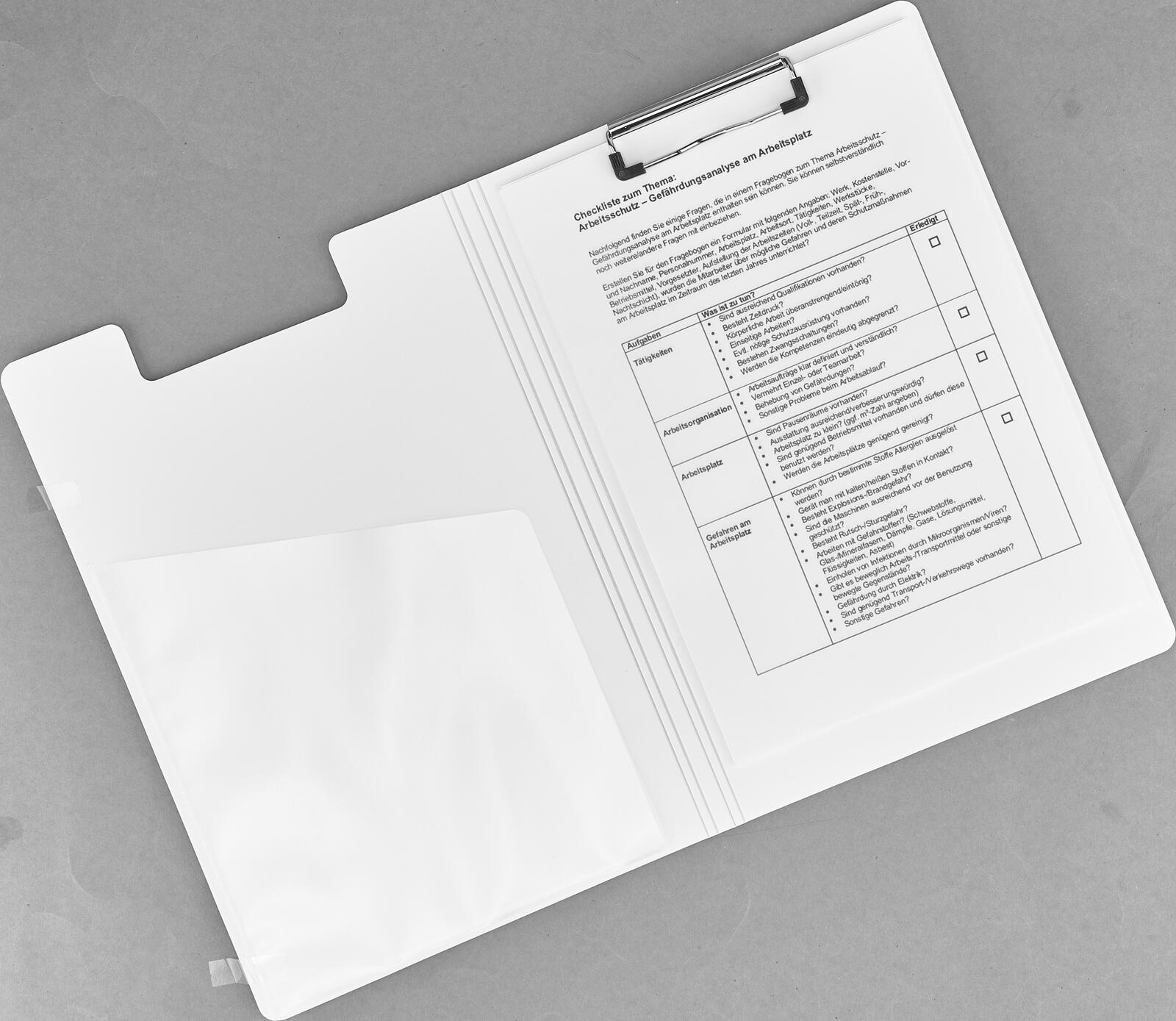 LEITZ Klemmbrettmappe DIN A4 eisblau