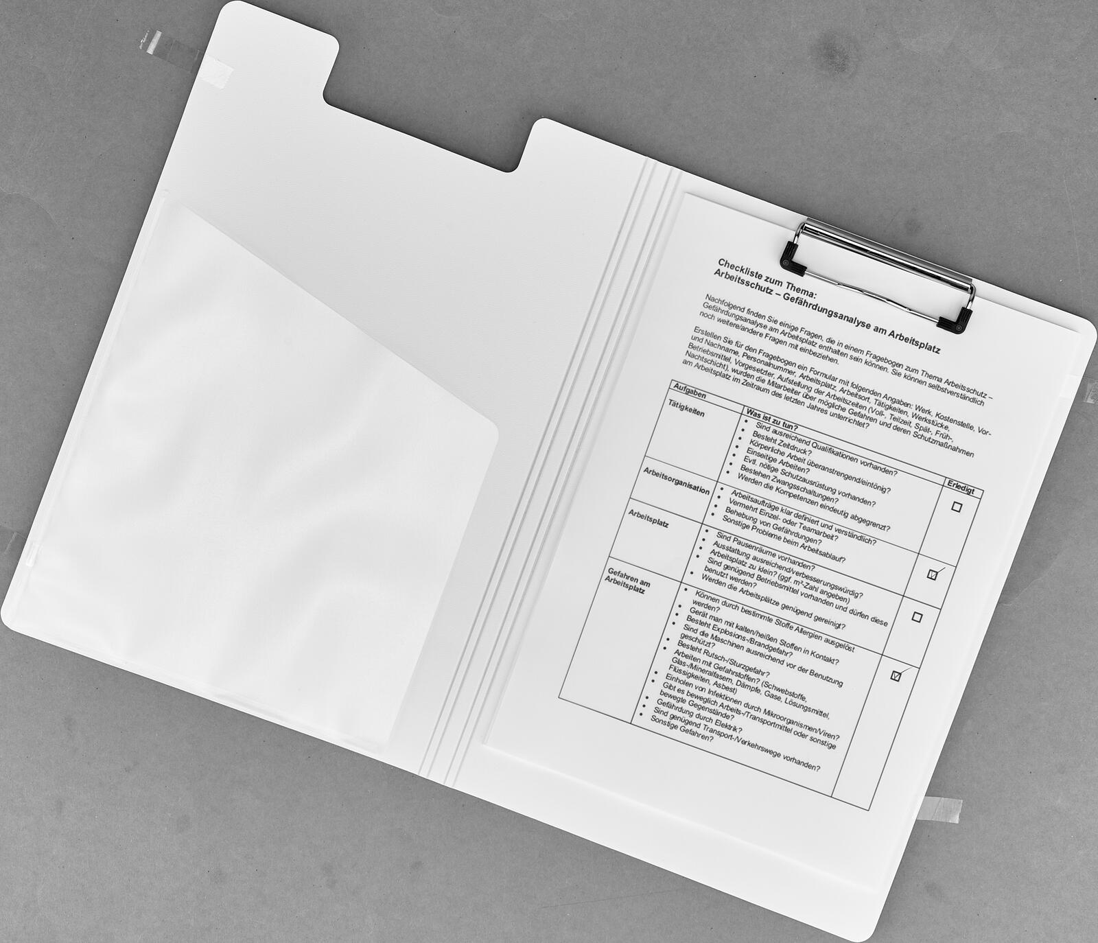 LEITZ Klemmbrettmappe DIN A4 eisblau