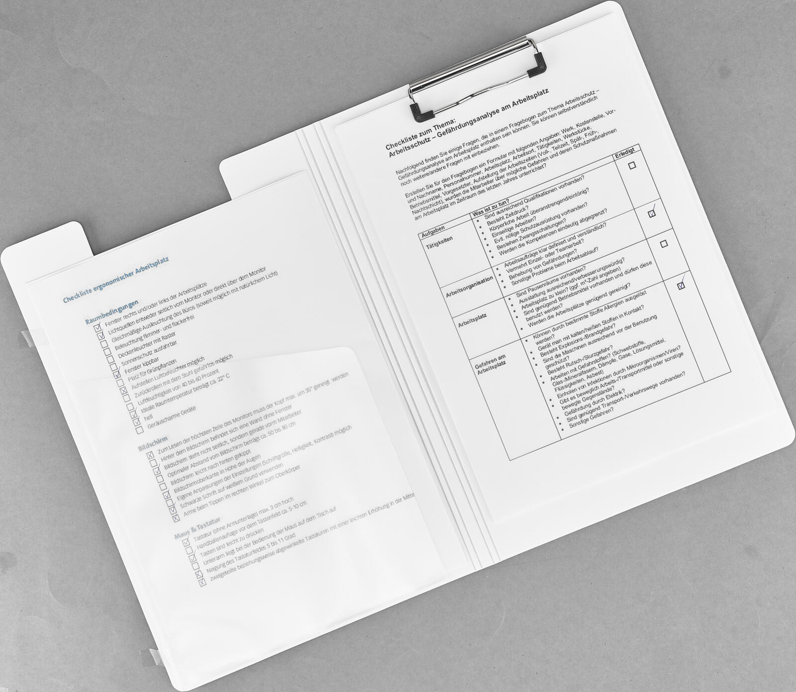 LEITZ Klemmbrettmappe DIN A4 eisblau