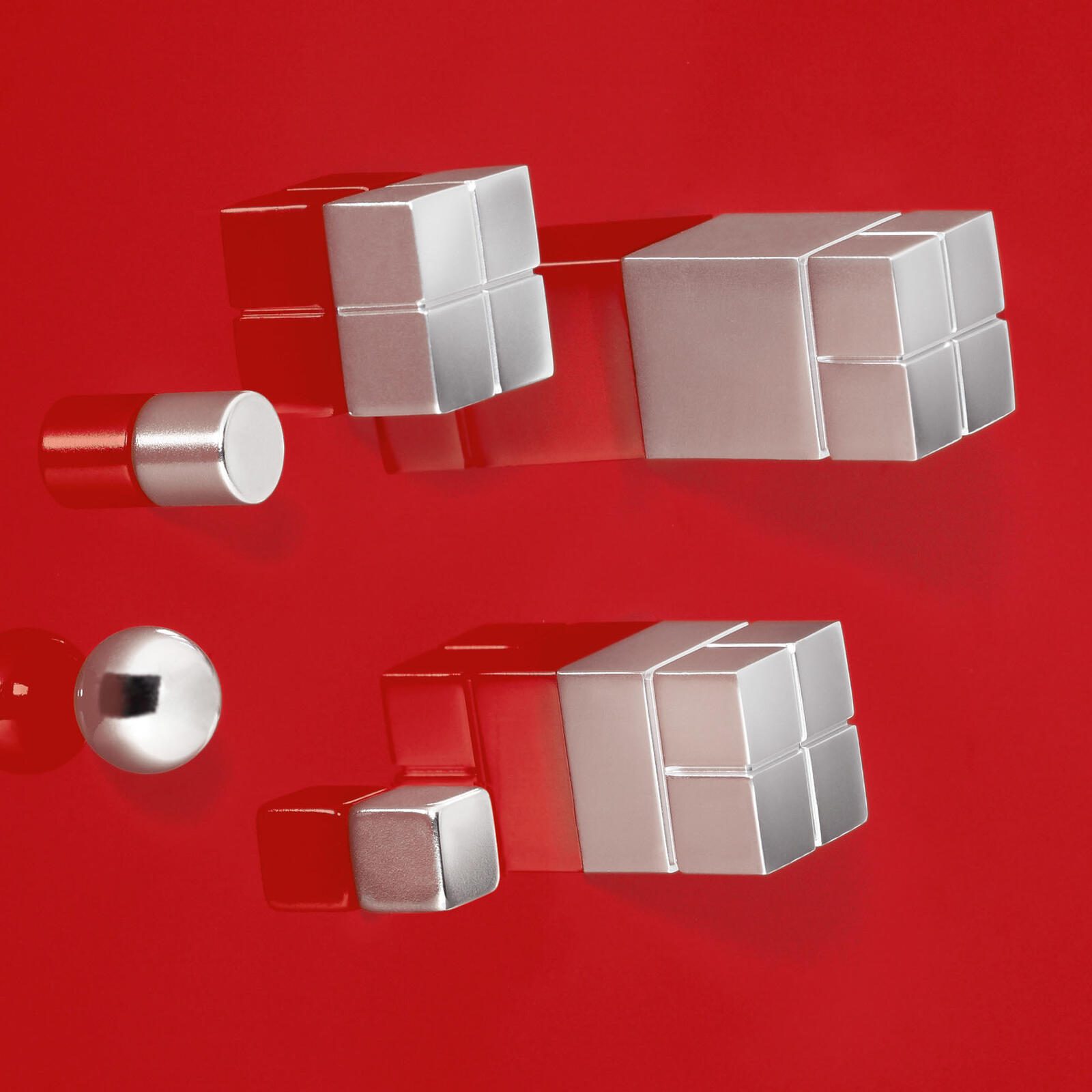 SIGEL Magnete Ø 1,0 x 1,0 silber