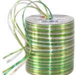 PRÄSENT Geschenkband Raffia-Pearl 3 mm x 50 m grün/hellgrün/weiß