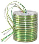 PRÄSENT Geschenkband Raffia-Pearl 3 mm x 50 m grün/hellgrün/weiß