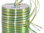 PRÄSENT Geschenkband Raffia-Pearl 3 mm x 50 m grün/hellgrün/weiß