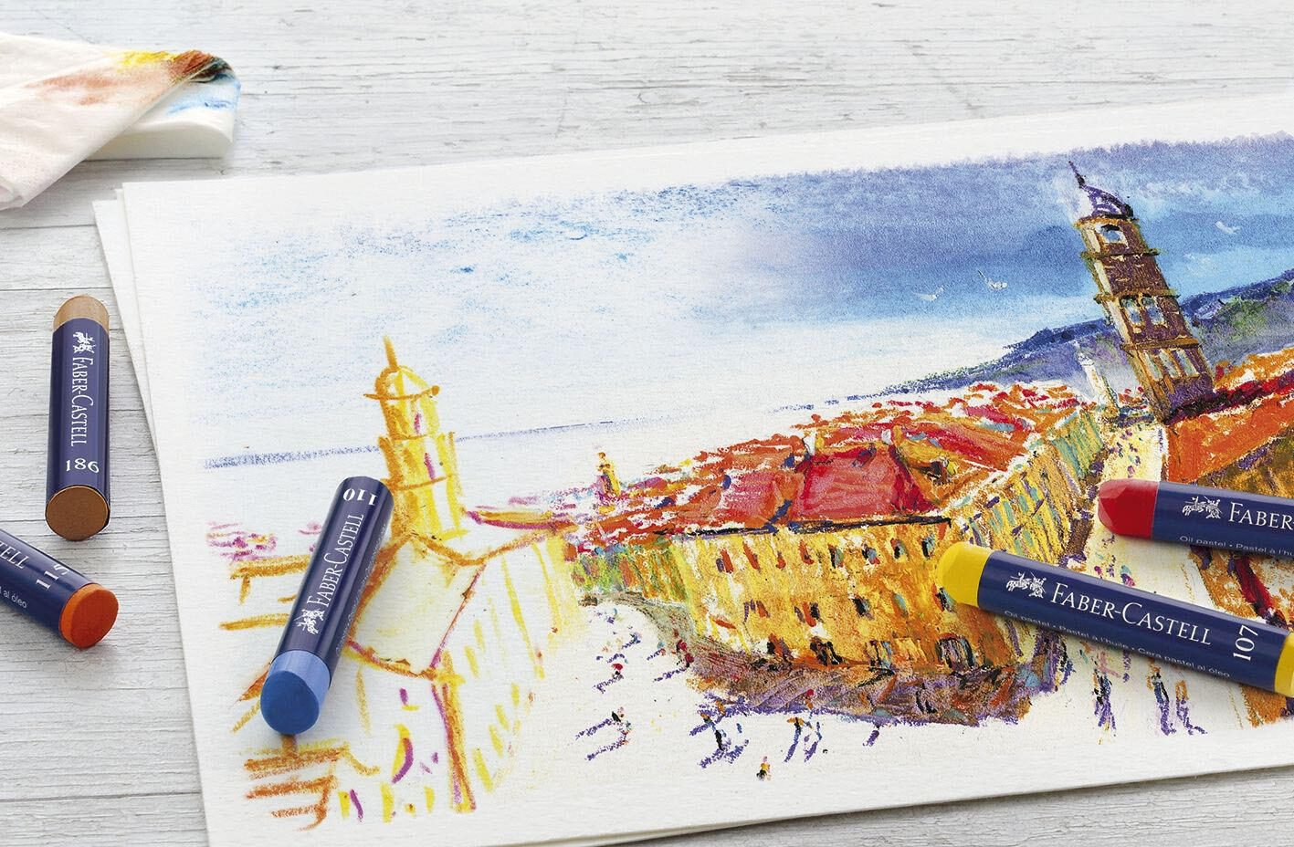 FABER-CASTELL Ölkreide Mehrfarbig