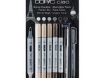 COPIC® Ciao 5+1 Set Warm Grey Layoutmarker-Set 1.0 + 6.0 mm Mehrfarbig
