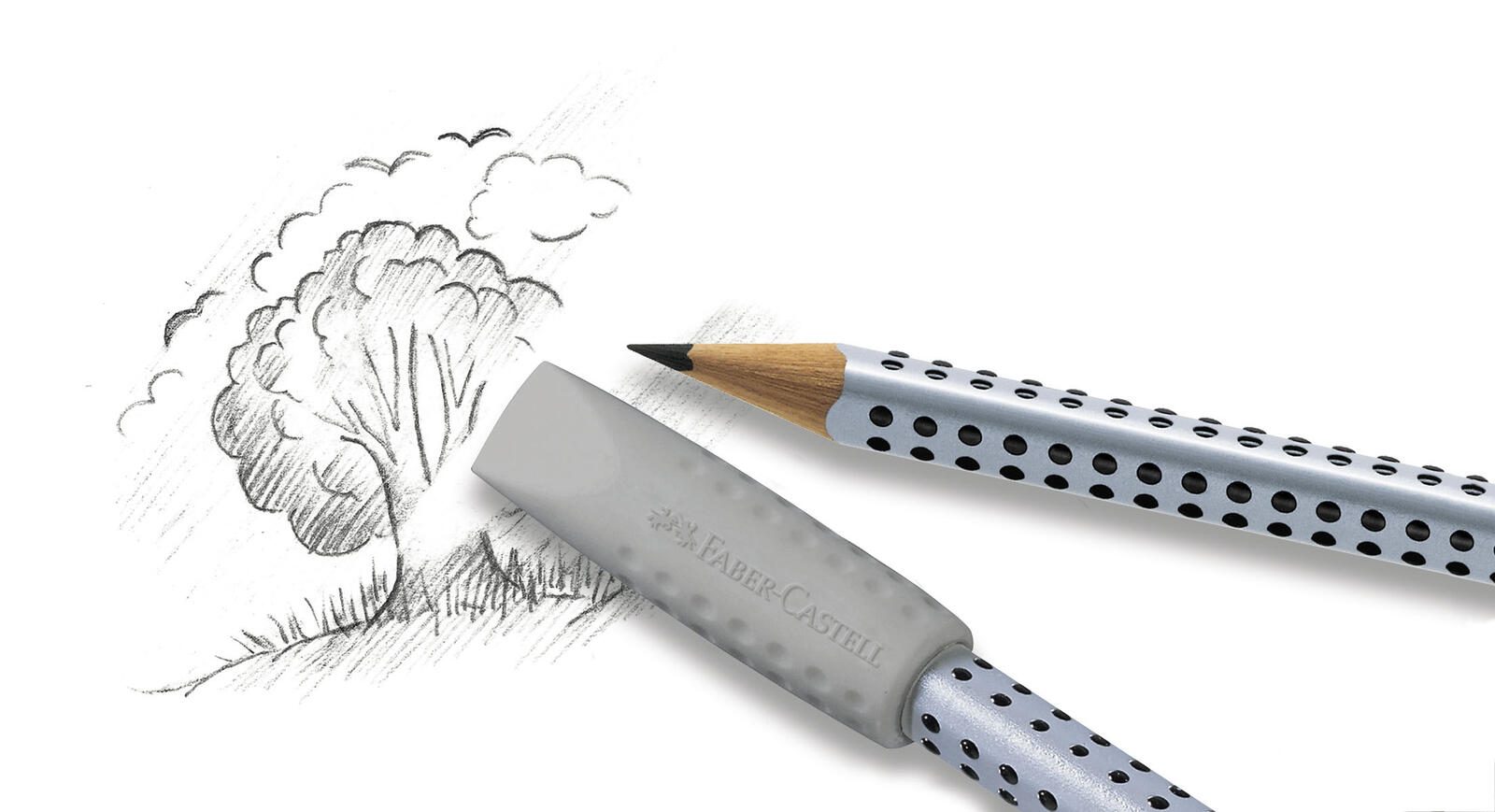 FABER-CASTELL Radiergummis grau