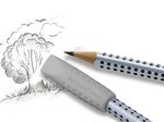 FABER-CASTELL Radiergummis grau