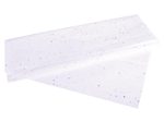 Rayher Seidenpapier 50 cm  x 75 cm glitter weiß