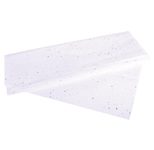 Rayher Seidenpapier 50 cm  x 75 cm glitter weiß