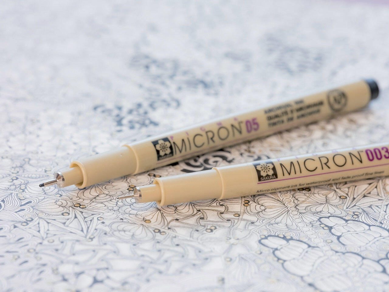 Sakura Pigma Micron Fineliner-Set 0.2 + 0.25 + 0.3 + 0.35 + 0.45 + 0.5 mm Schwarz