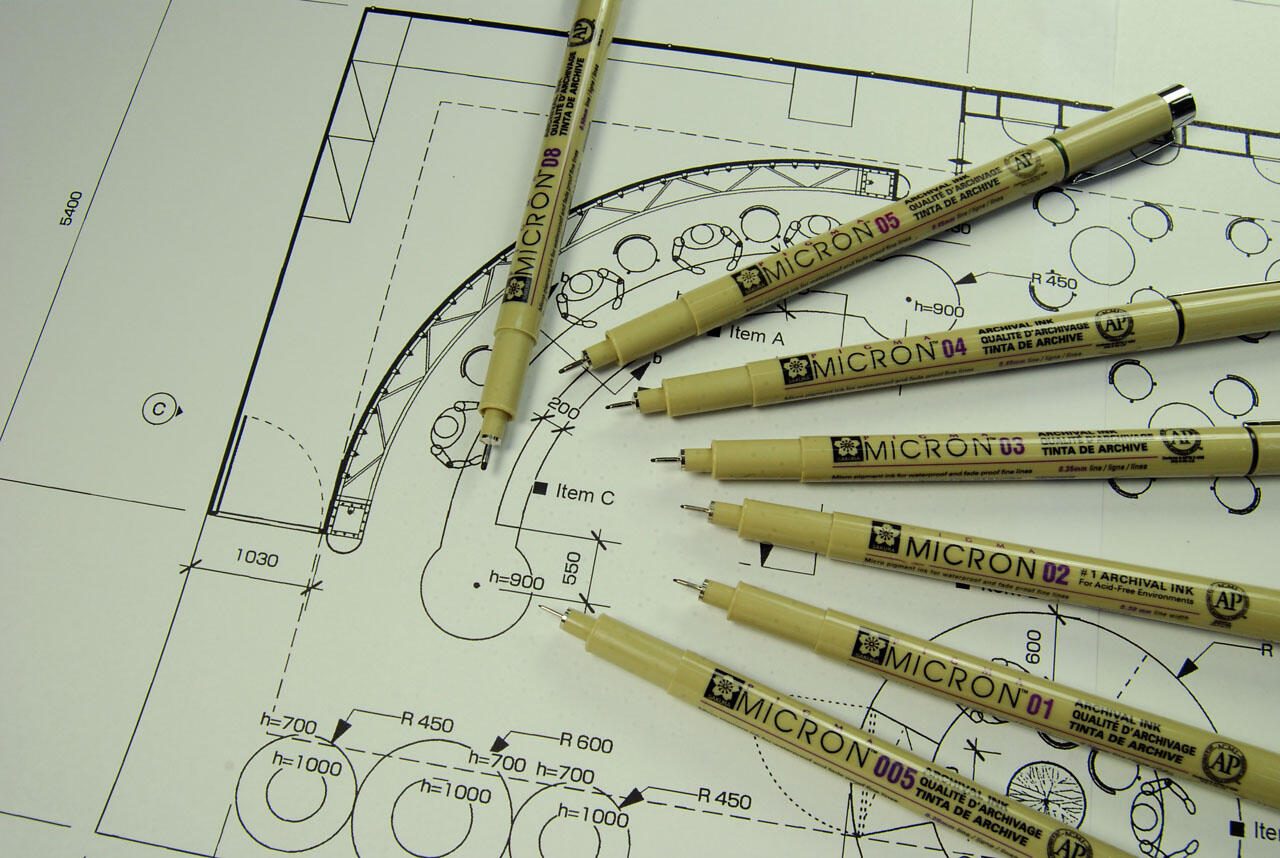 Sakura Pigma Micron Fineliner-Set 0.2 + 0.25 + 0.3 + 0.35 + 0.45 + 0.5 mm Schwarz