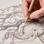 Sakura Pigma Micron Fineliner-Set 0.2 + 0.25 + 0.3 + 0.35 + 0.45 + 0.5 mm Schwarz