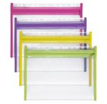 VELOFLEX Reißverschlussbeutel A4 transparent