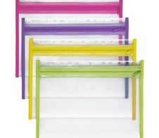 VELOFLEX Reißverschlussbeutel A4 transparent